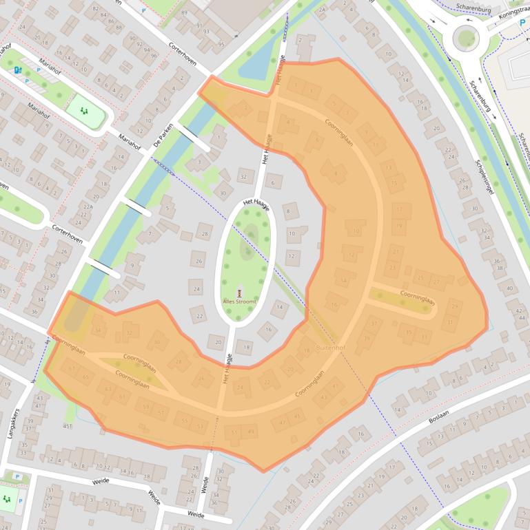 Kaart van postcodegebied 6652GE.