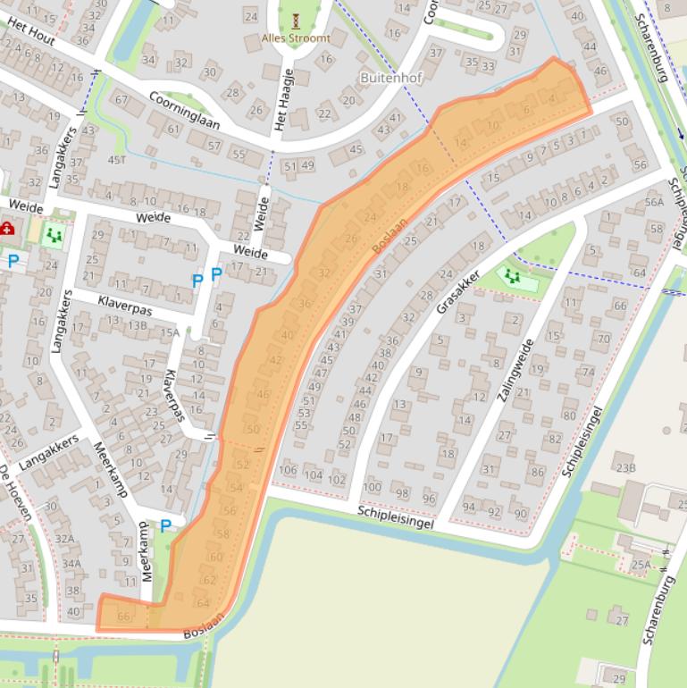 Kaart van postcodegebied 6652GH.