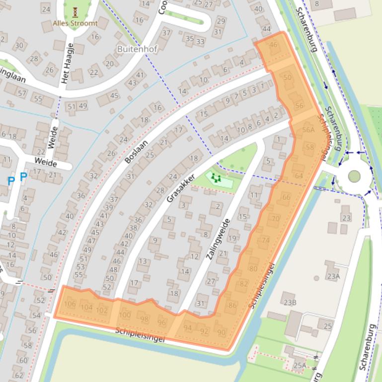 Kaart van postcodegebied 6652GK.