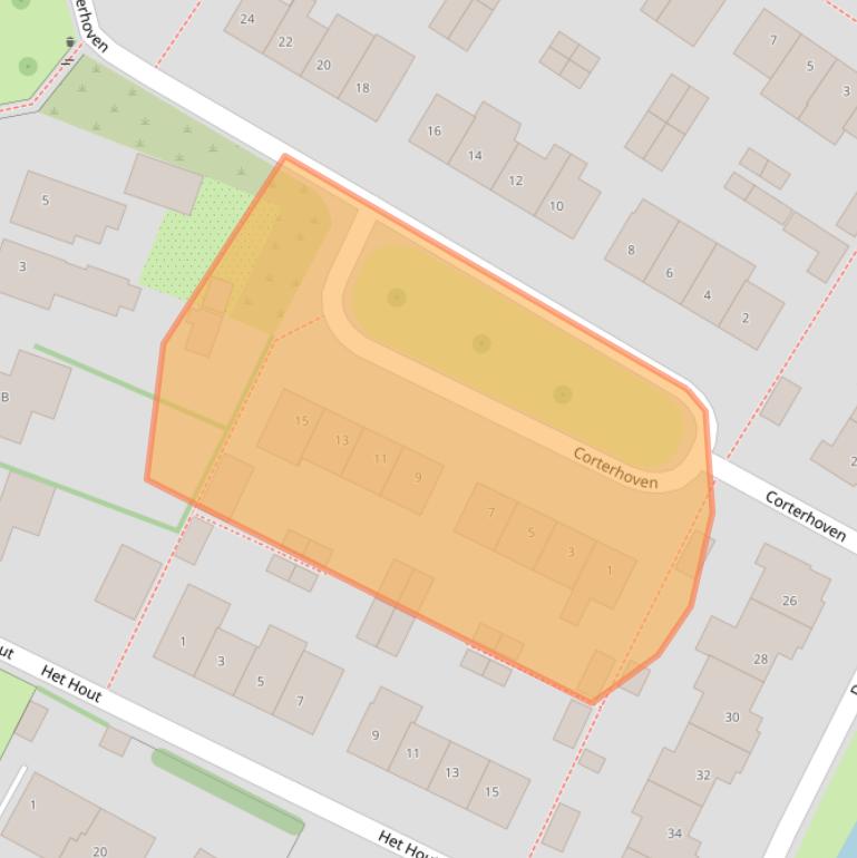 Kaart van postcodegebied 6652GT.