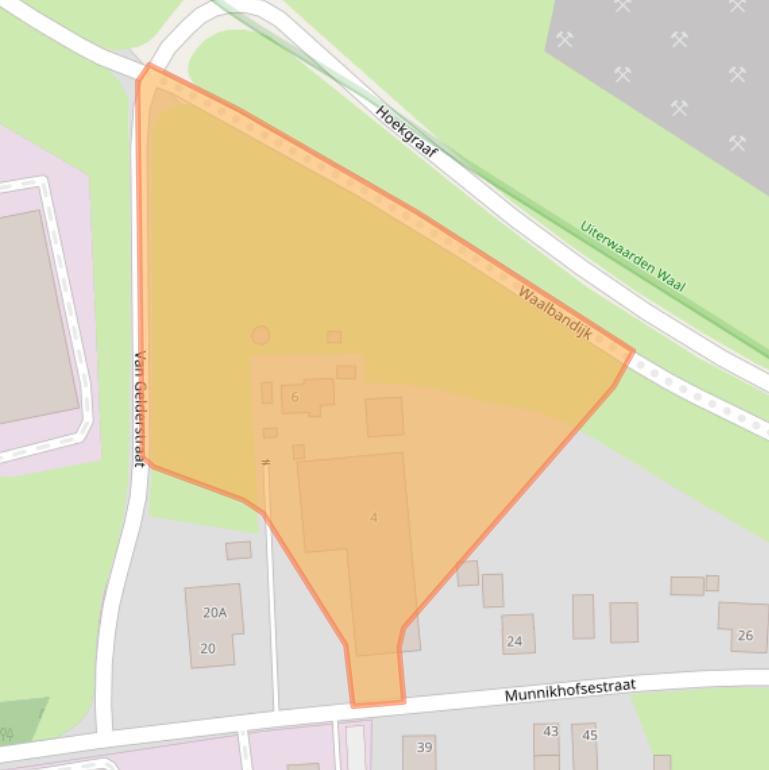 Kaart van postcodegebied 6653AA.