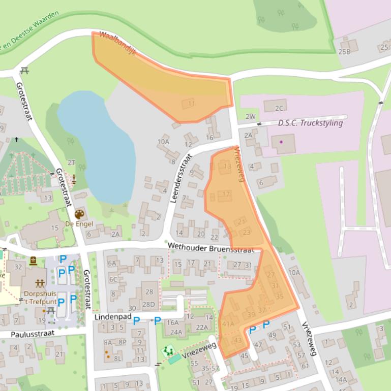 Kaart van postcodegebied 6653AE.