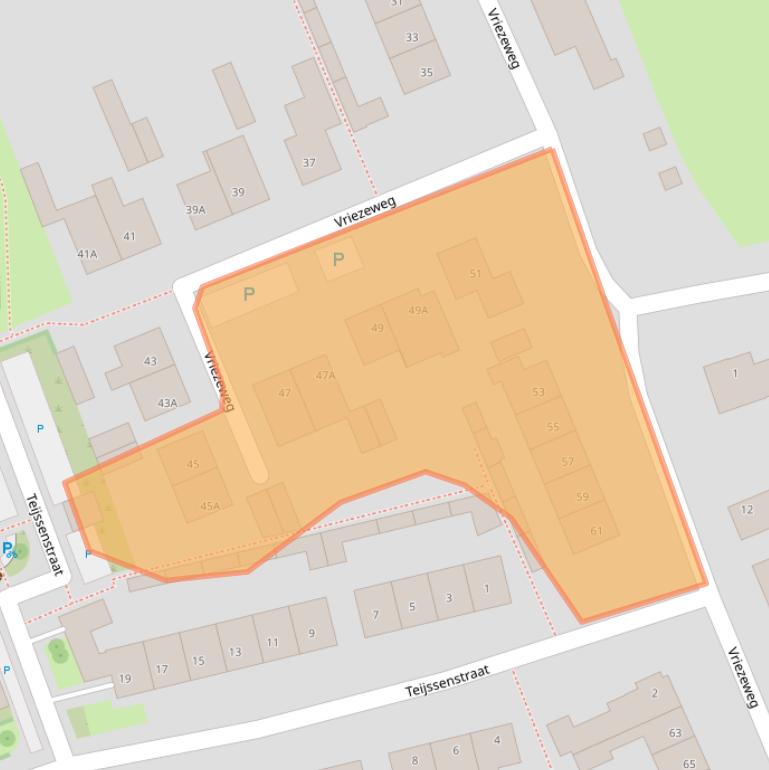 Kaart van postcodegebied 6653AG.