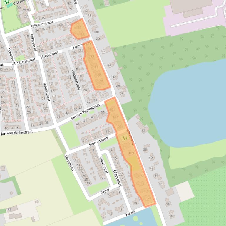 Kaart van postcodegebied 6653AH.