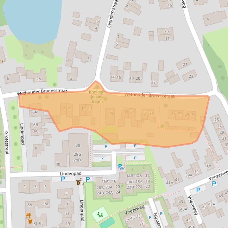 Kaart van postcodegebied 6653AL.