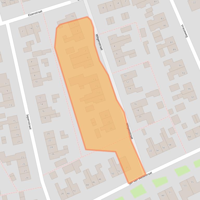 Kaart van postcodegebied 6653AT.