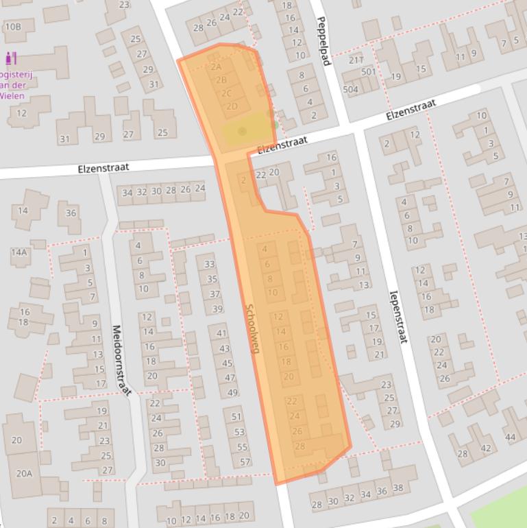 Kaart van postcodegebied 6653BC.