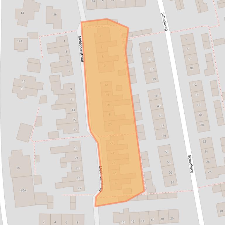 Kaart van postcodegebied 6653BE.