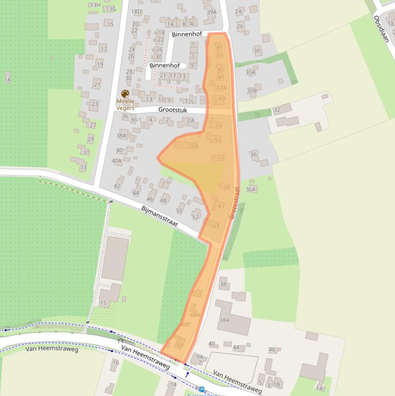 Kaart van postcodegebied 6653BK.