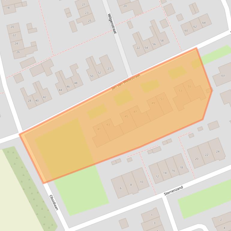 Kaart van postcodegebied 6653BN.