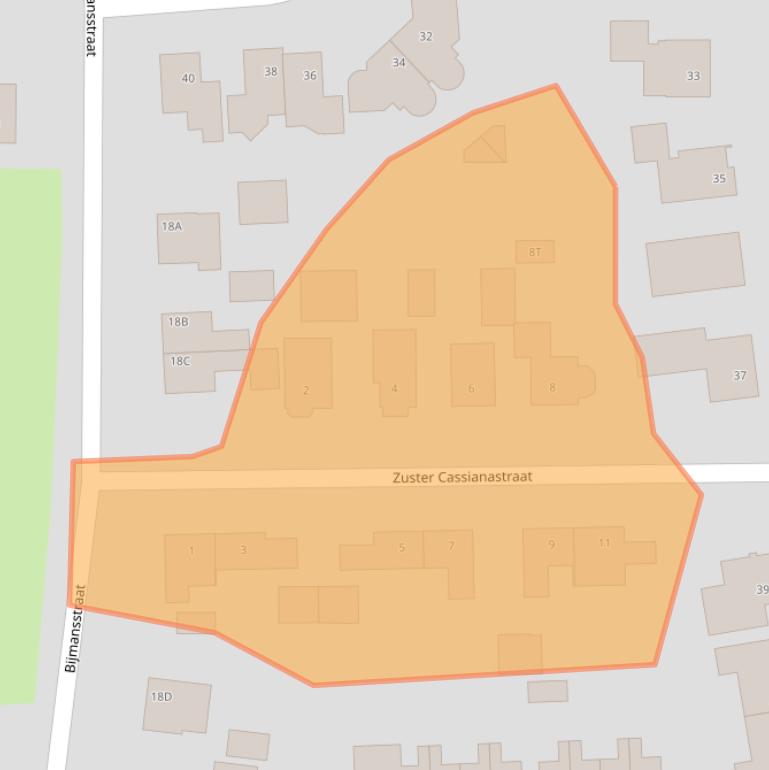 Kaart van postcodegebied 6653CD.