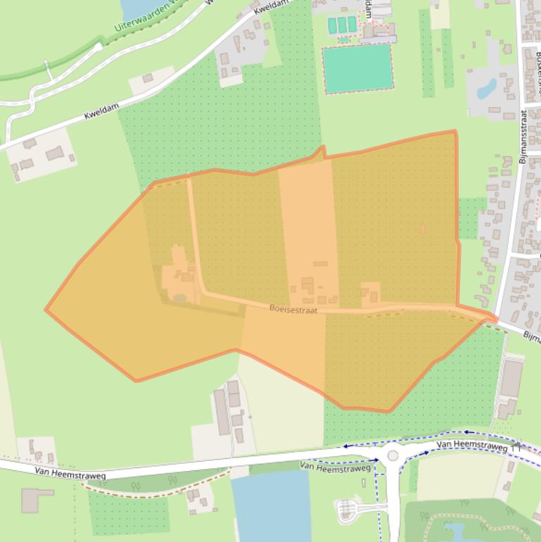 Kaart van postcodegebied 6653CG.