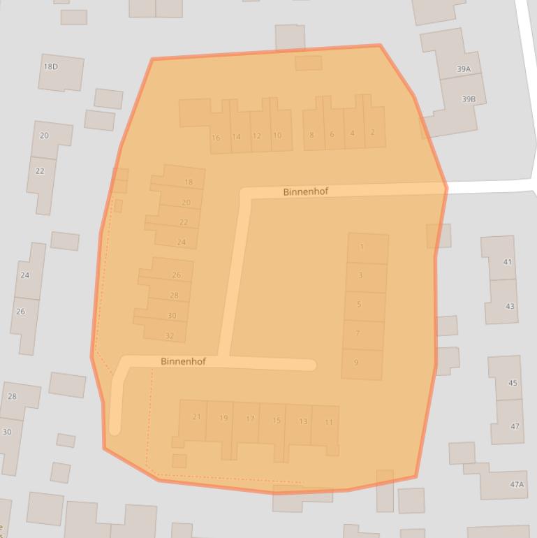 Kaart van postcodegebied 6653CH.