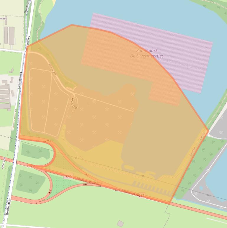 Kaart van postcodegebied 6653KG.