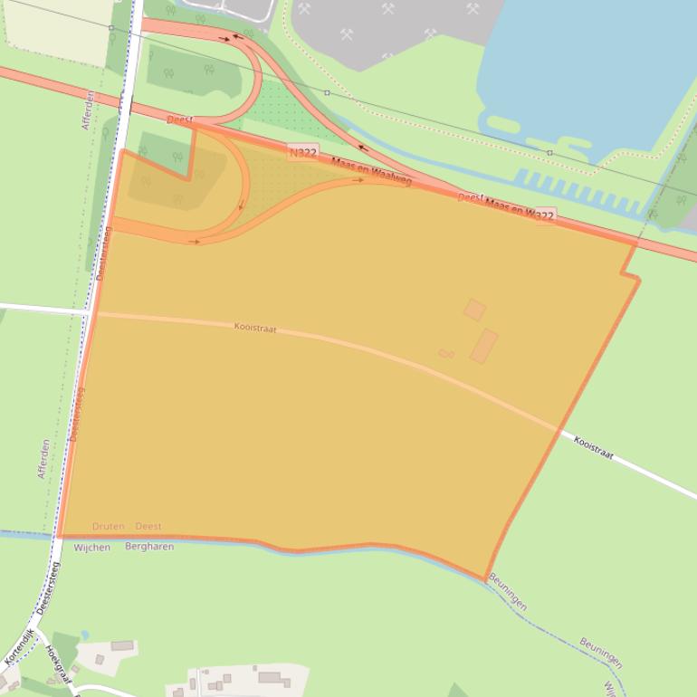 Kaart van postcodegebied 6653KH.