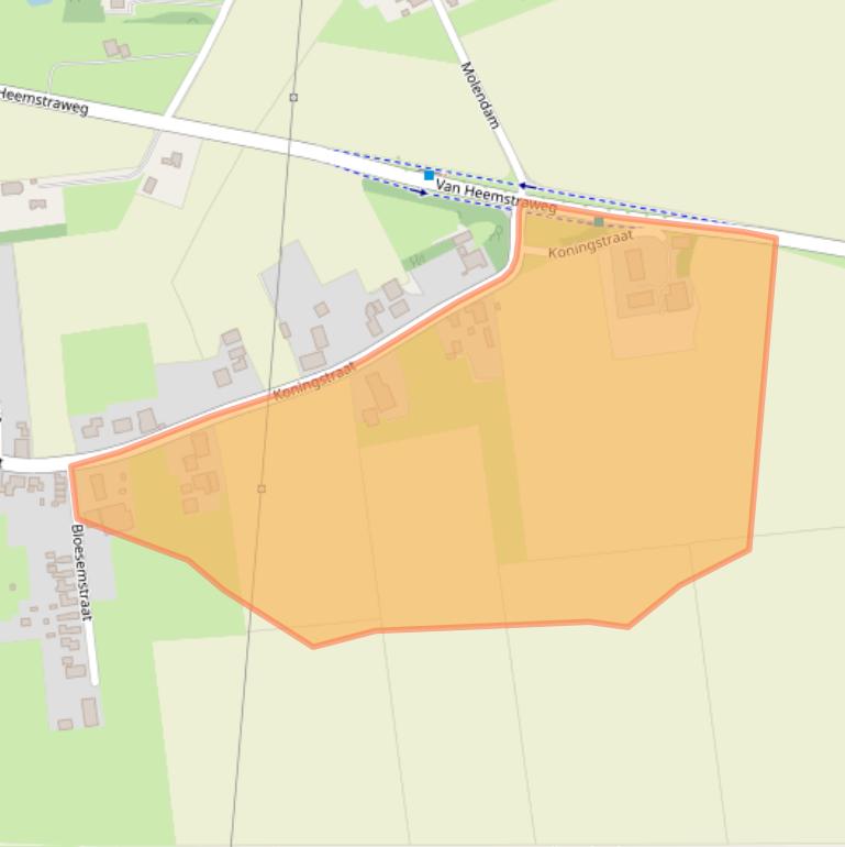 Kaart van postcodegebied 6654AD.