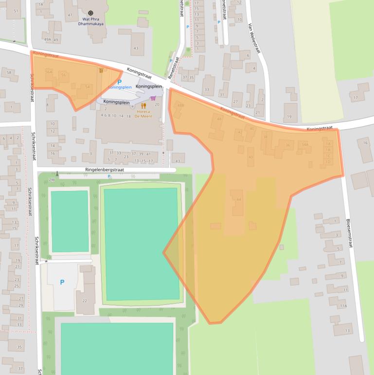 Kaart van postcodegebied 6654AE.