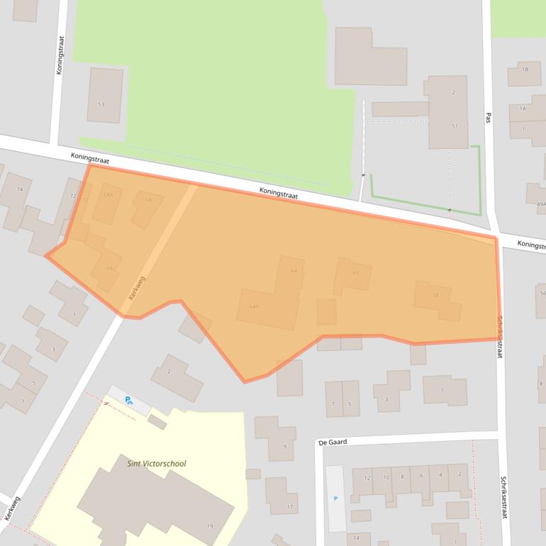 Kaart van postcodegebied 6654AG.