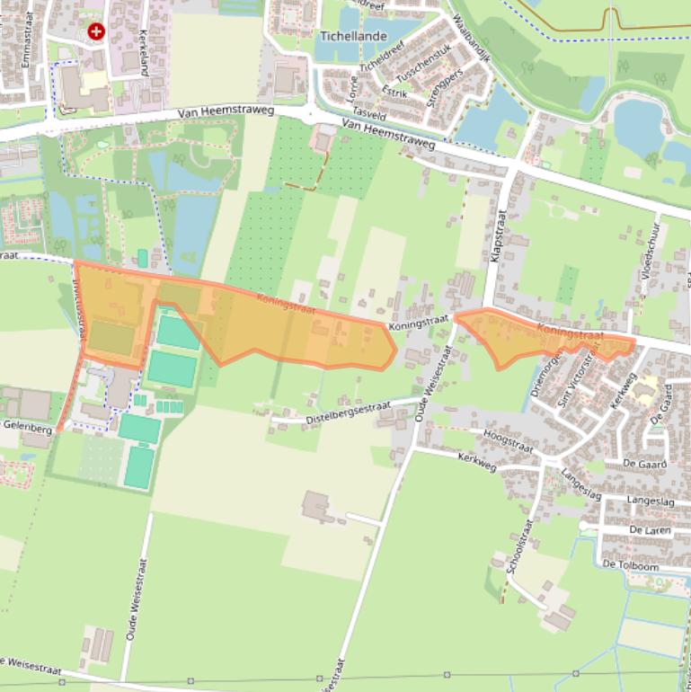 Kaart van postcodegebied 6654AH.