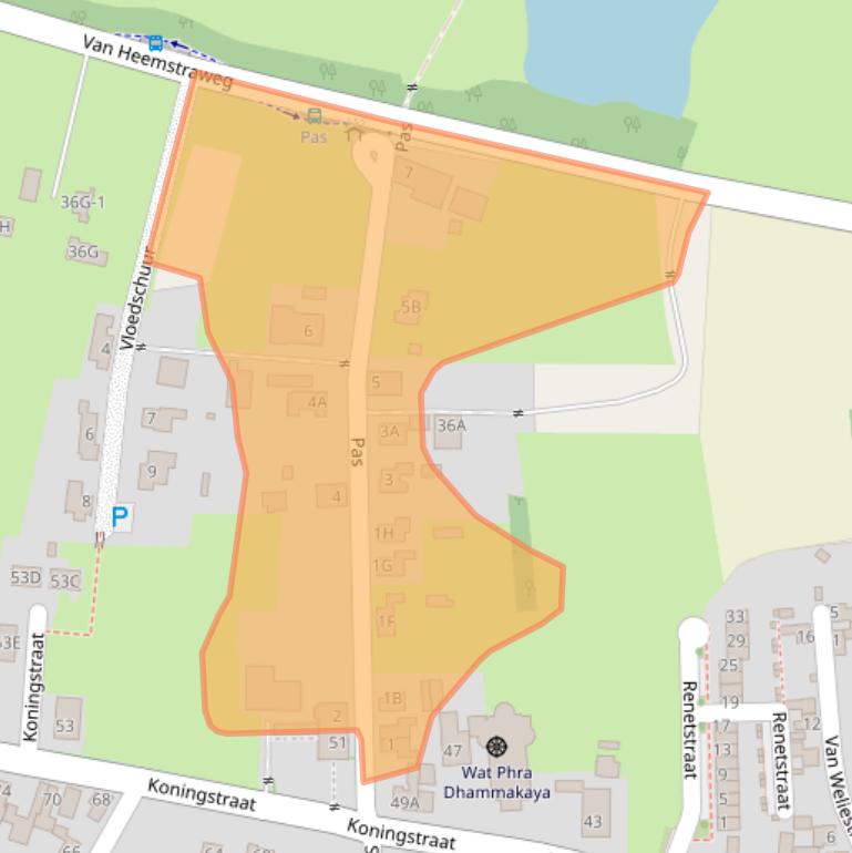 Kaart van postcodegebied 6654AK.