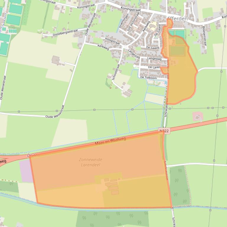 Kaart van postcodegebied 6654AN.