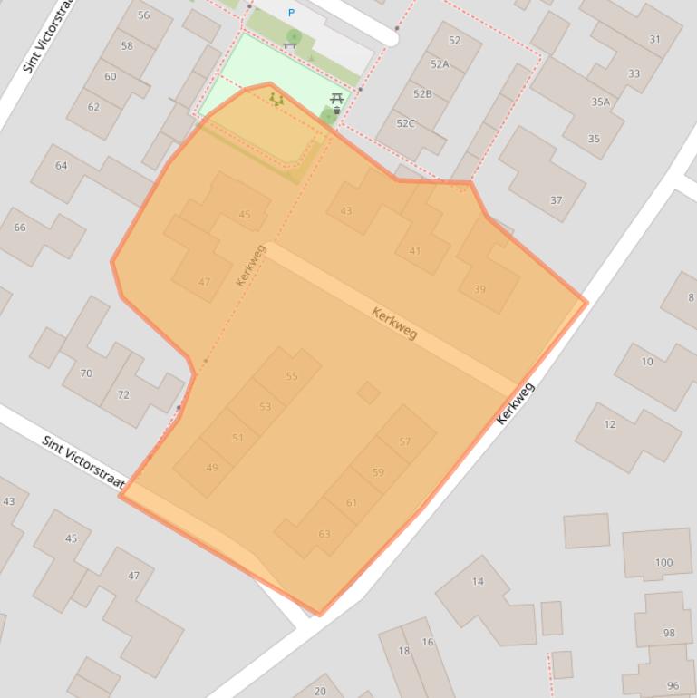 Kaart van postcodegebied 6654AR.