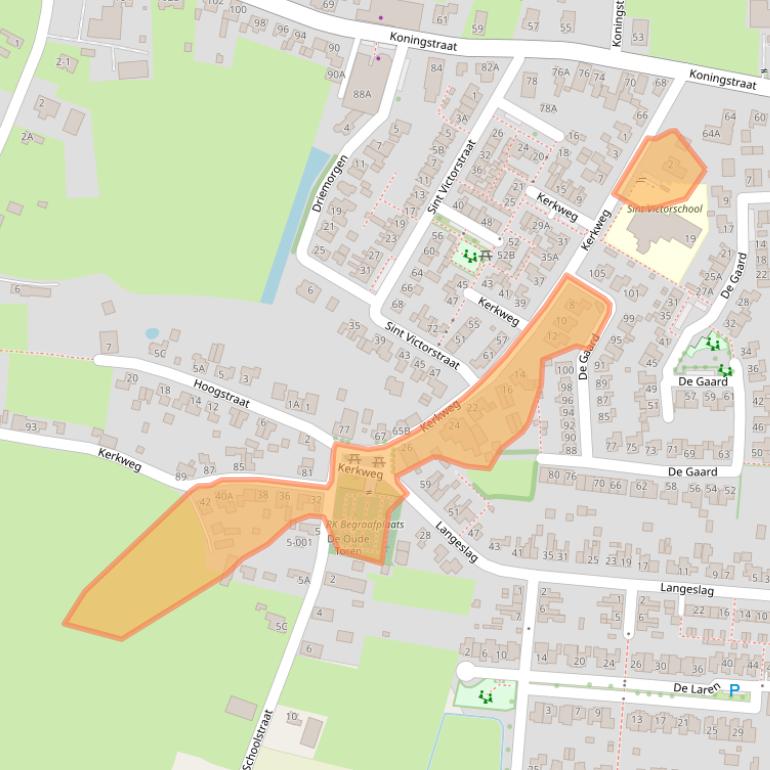 Kaart van postcodegebied 6654AT.