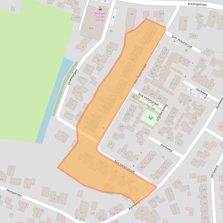 Kaart van postcodegebied 6654AV.