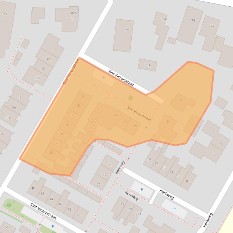 Kaart van postcodegebied 6654AW.