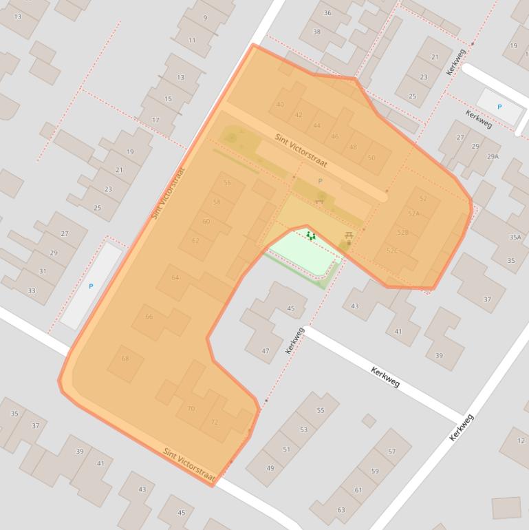 Kaart van postcodegebied 6654AX.