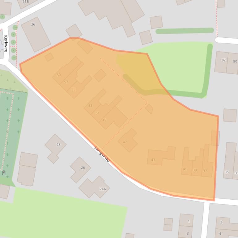 Kaart van postcodegebied 6654BC.