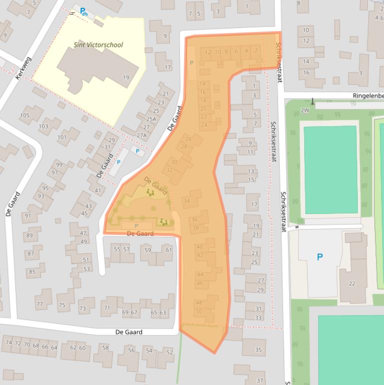 Kaart van postcodegebied 6654BM.