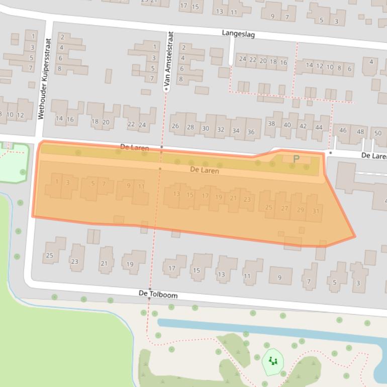Kaart van postcodegebied 6654BR.