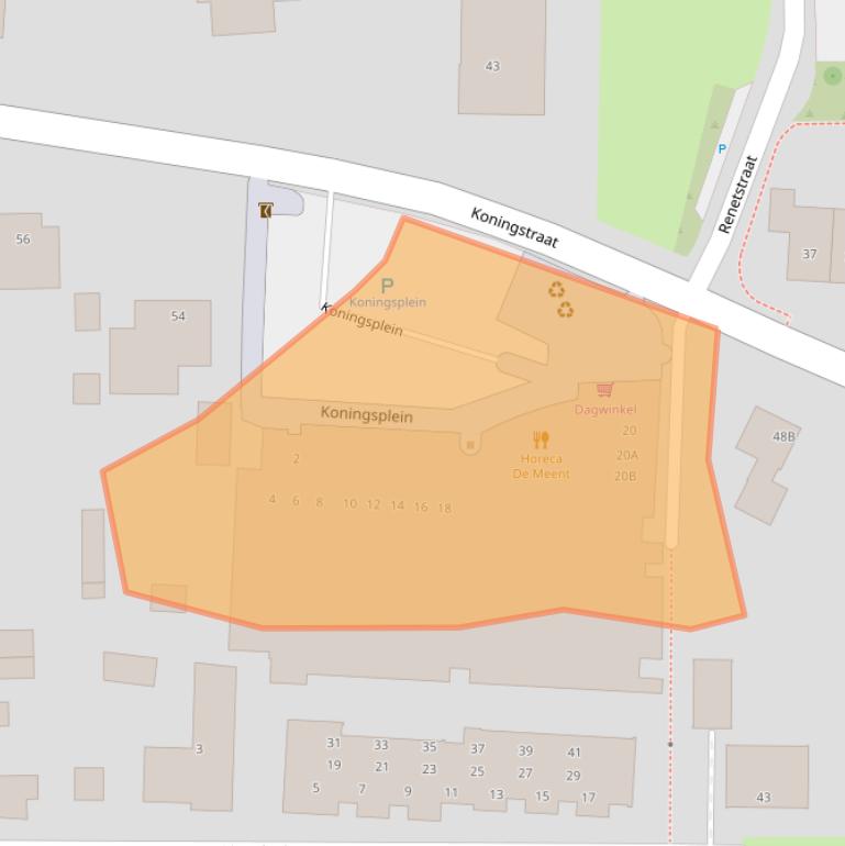 Kaart van postcodegebied 6654BX.