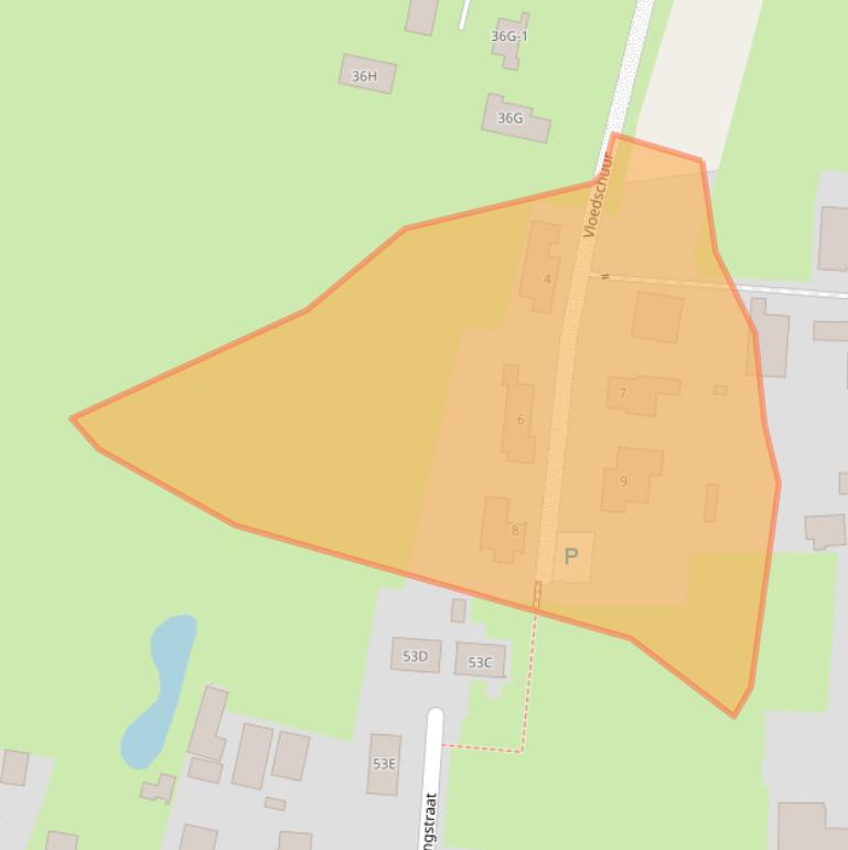 Kaart van postcodegebied 6654CA.