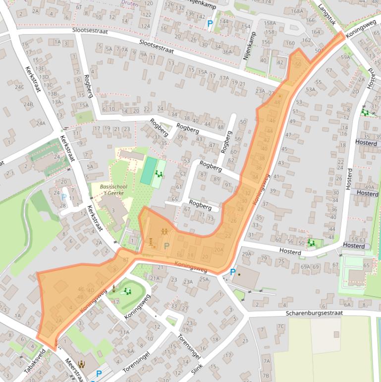 Kaart van postcodegebied 6655AC.