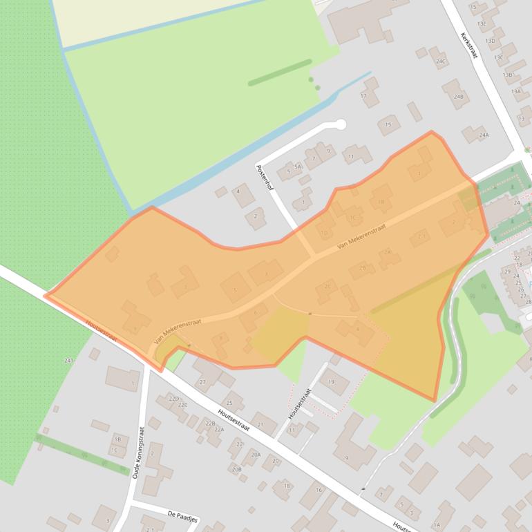 Kaart van postcodegebied 6655AM.