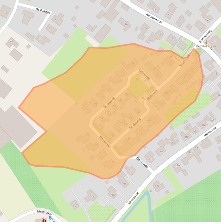 Kaart van postcodegebied 6655AW.