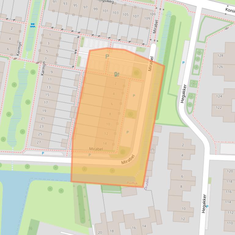 Kaart van postcodegebied 6655CC.