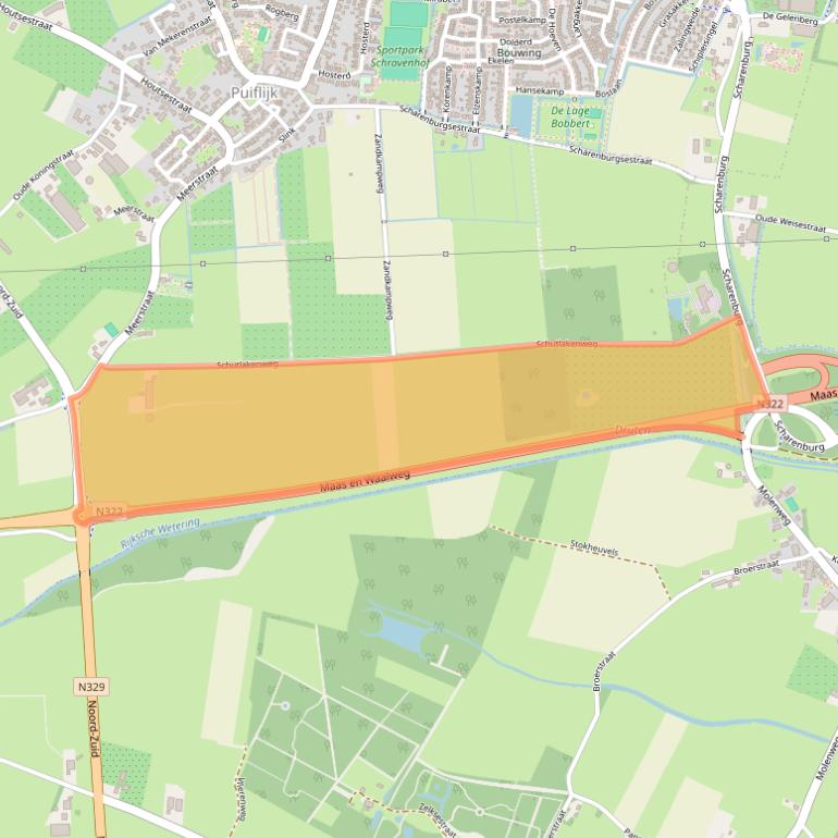 Kaart van postcodegebied 6655KJ.