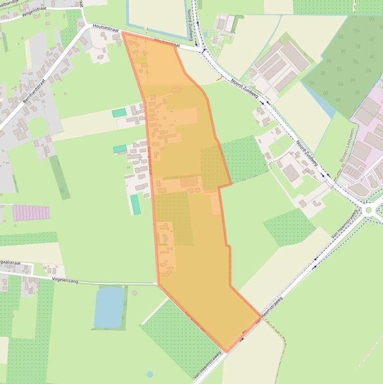 Kaart van postcodegebied 6657AA.