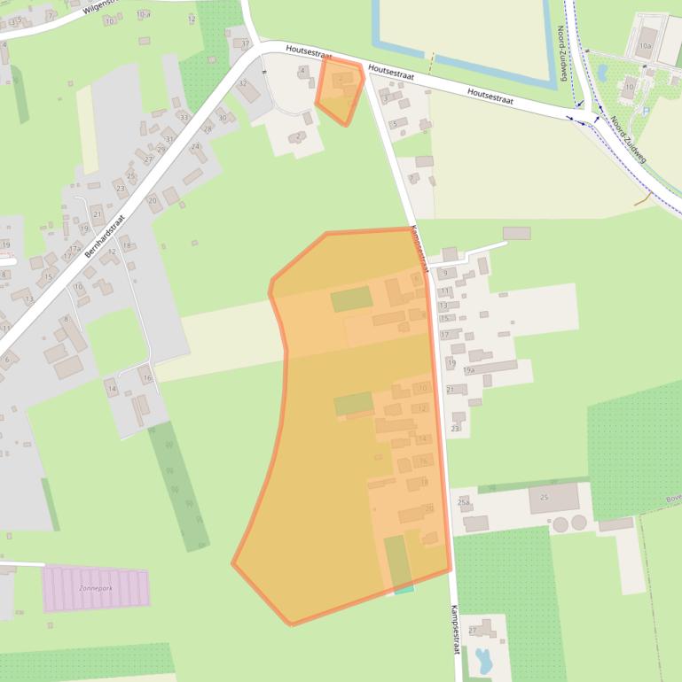 Kaart van postcodegebied 6657AB.