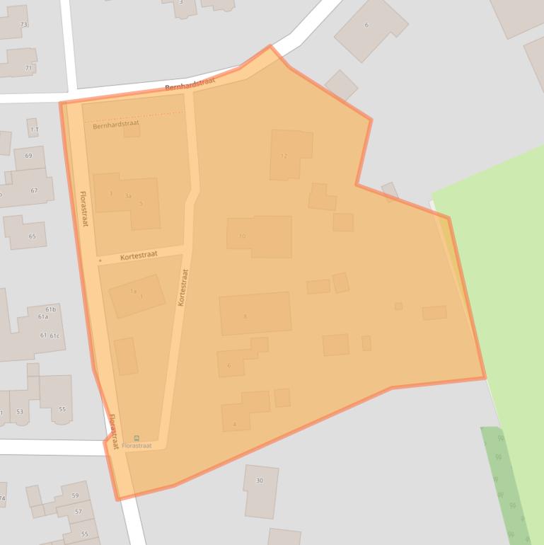 Kaart van postcodegebied 6657AG.