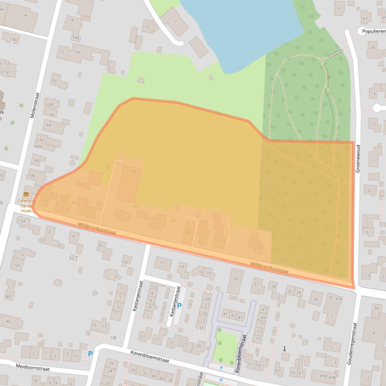 Kaart van postcodegebied 6657BK.