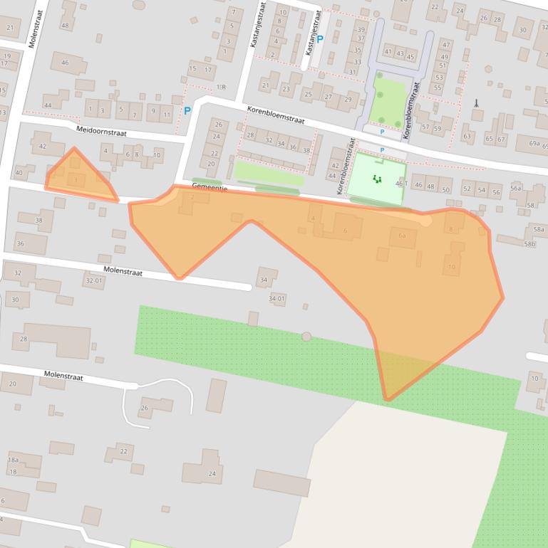 Kaart van postcodegebied 6657CA.