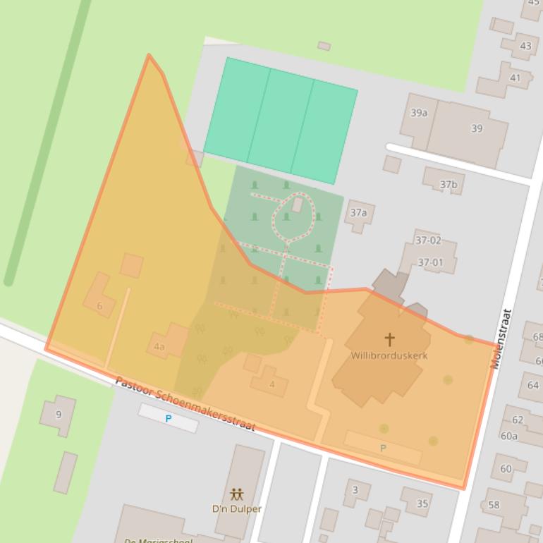 Kaart van postcodegebied 6657CC.
