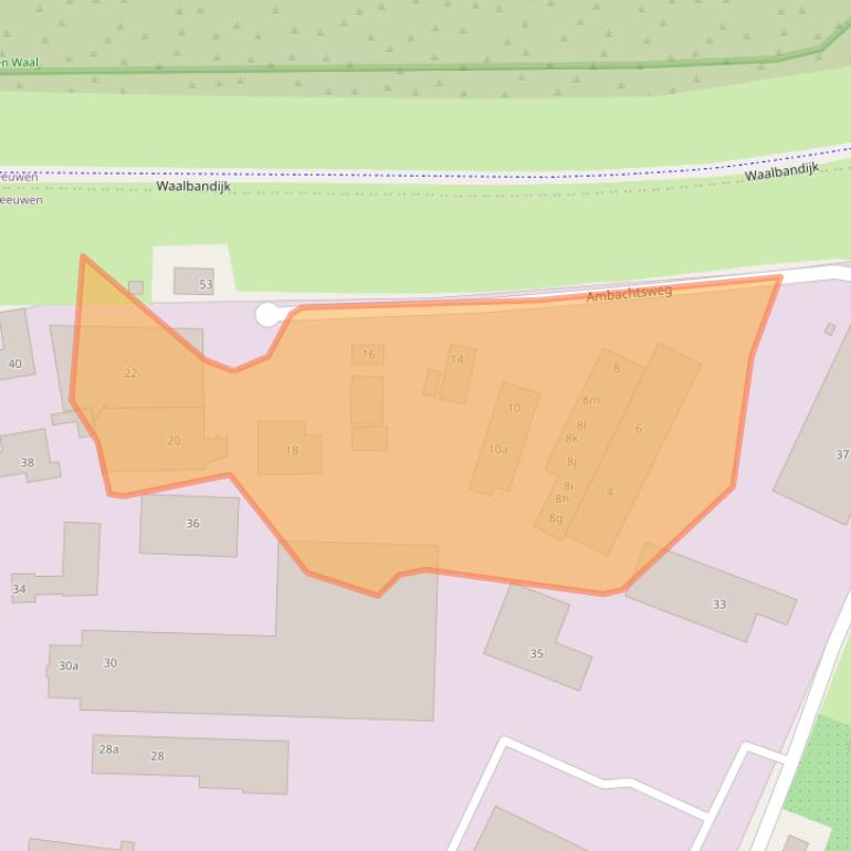 Kaart van postcodegebied 6657CK.