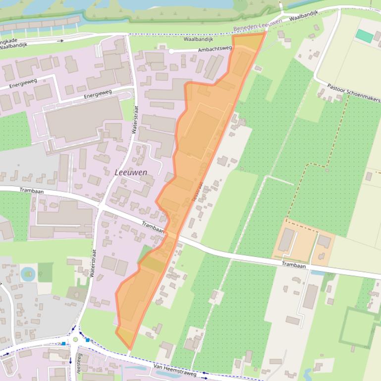 Kaart van postcodegebied 6657CM.