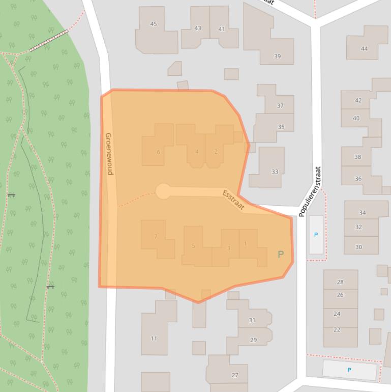 Kaart van postcodegebied 6657DE.