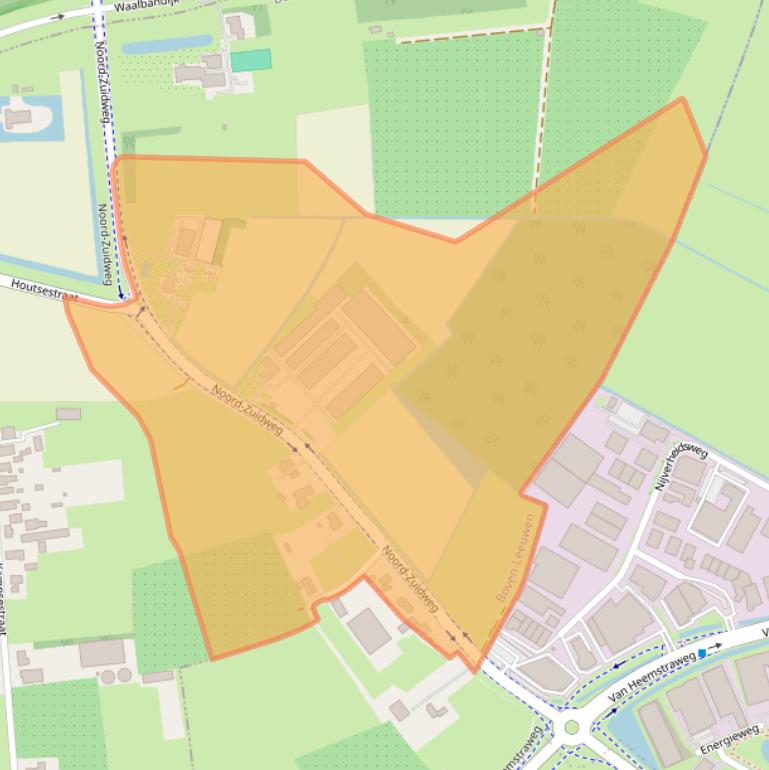 Kaart van postcodegebied 6657KA.